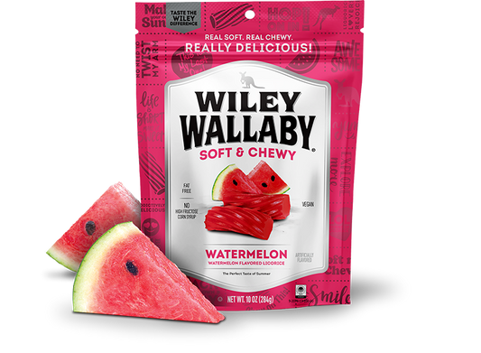Wiley Wallaby Watermelon Licorice 200gm