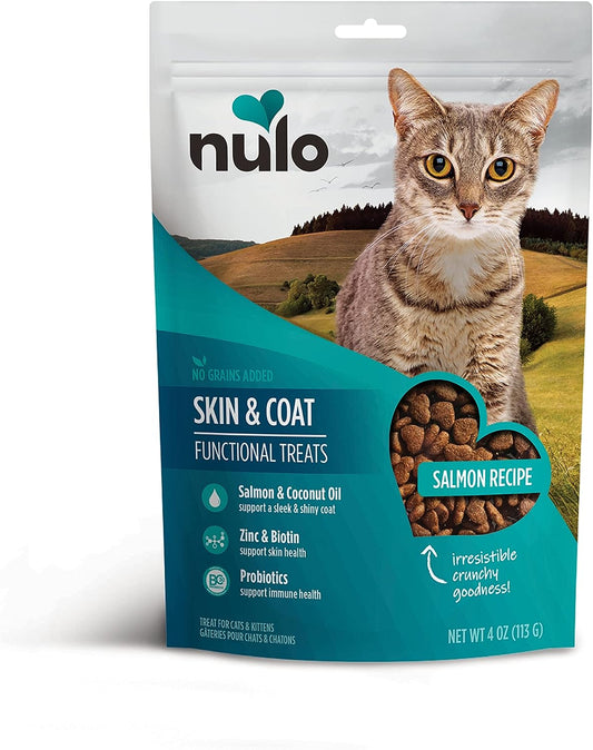 Nulo - Skin & Coat Salmon Recipe Functional - Cat Treats 4oz