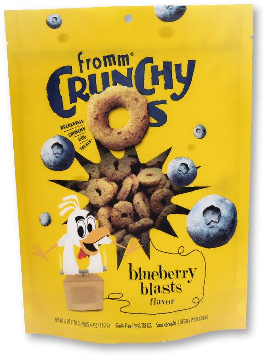 FROMM® CRUNCHY O'S® BLUEBERRY BLASTS TREATS FOR DOGS 6.6oz