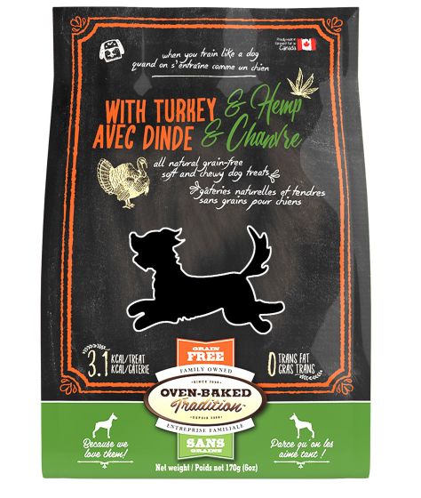 Oven-baked tradition - Grain Free Soft & Chewy Dog Treats - Turkey 170g