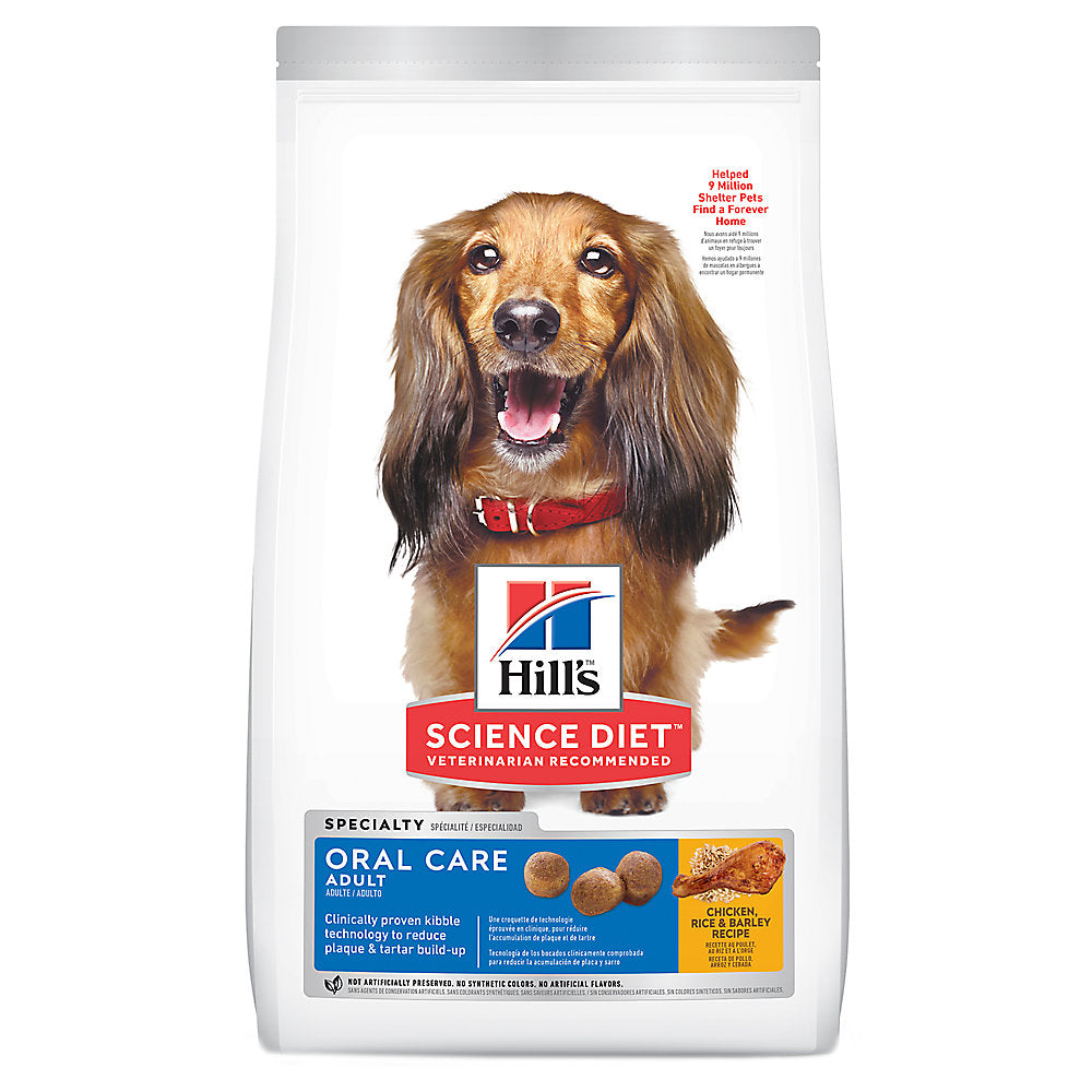 Hill's® Science Diet® Oral Care Adult Dry Dog Food - Chicken, Rice & Barley 28.5lb