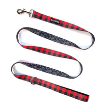 BCUDDLY DOG LEASH - RED PLAID CLASSIC (6FT)