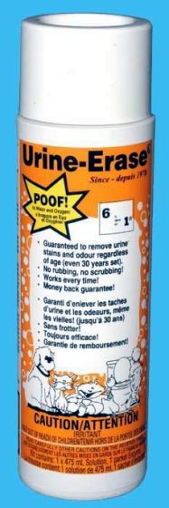 Urine Erase Stain And Odour Remover Standard Kit Dog 475ml