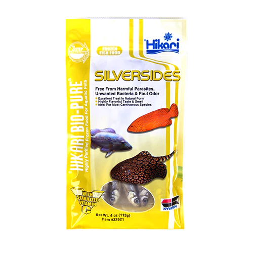 Hikari Frozen Silversides - Small - Flat Pack - 4 oz