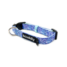 BCUDDLY DOG COLLAR - BLUE PAISLEY