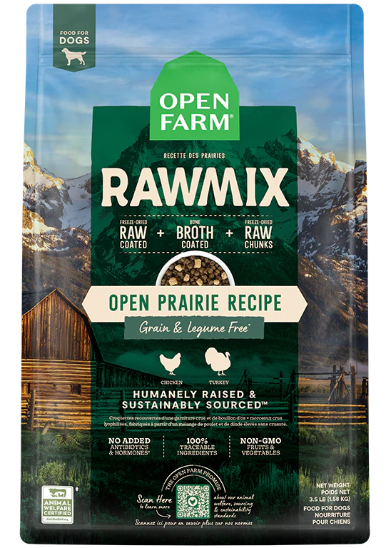 OPEN FARM® RAWMIX OPEN PRAIRIE RECIPE GRAIN & LEGUME FREE DRY DOG FOOD