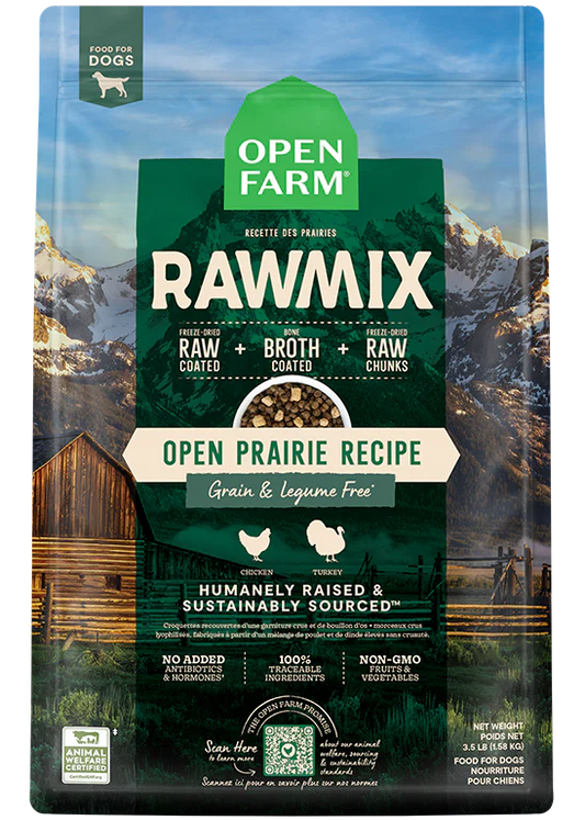 OPEN FARM® RAWMIX OPEN PRAIRIE RECIPE GRAIN & LEGUME FREE DRY DOG FOOD