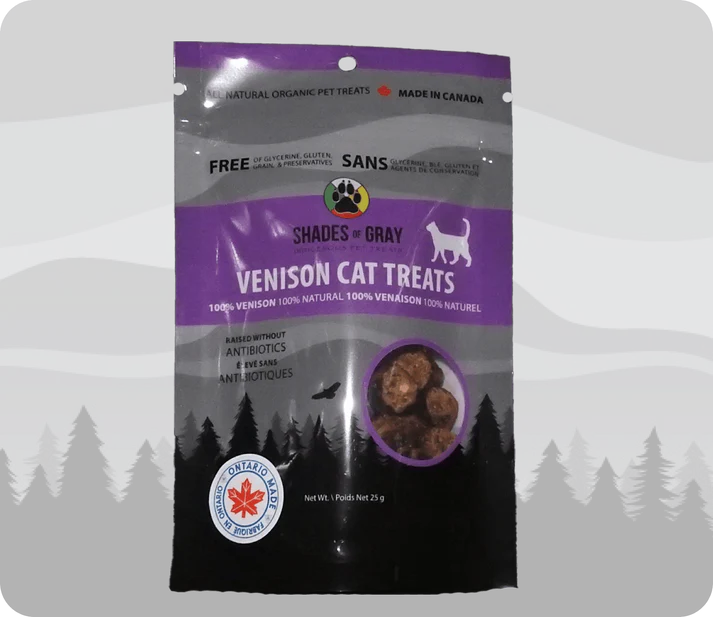 Shades of Gray Indigenous Pet Treats - Venison Cat Treats 25g