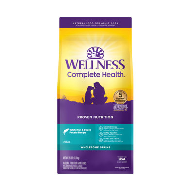 Wellness - Complete Health Wholesome Grains Whitefish & Sweet Potato Recipe Adult Dry Dog Food 26lb