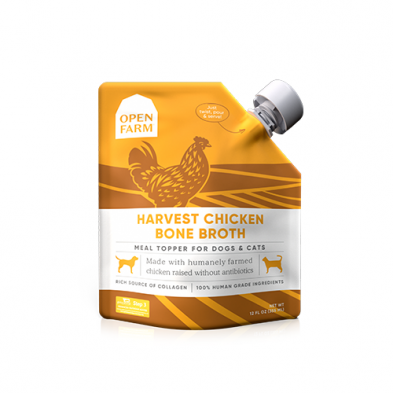 Open Farm® Harvest Chicken Bone Broth for Dogs 12oz