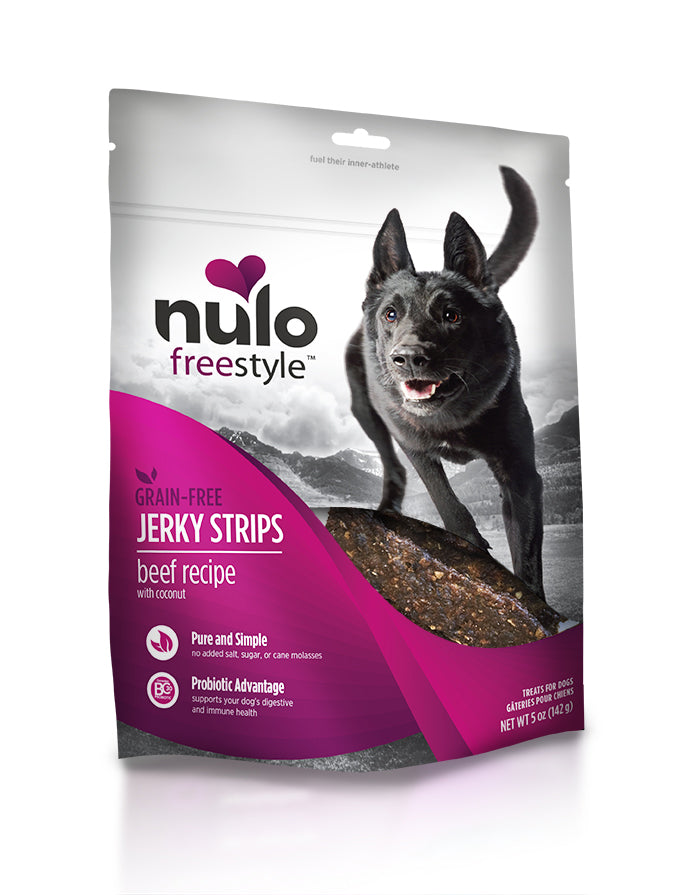 Nulo - FreeStyle - Grain-Free Jerky Strips - Beef Recipe with Coconut 5oz