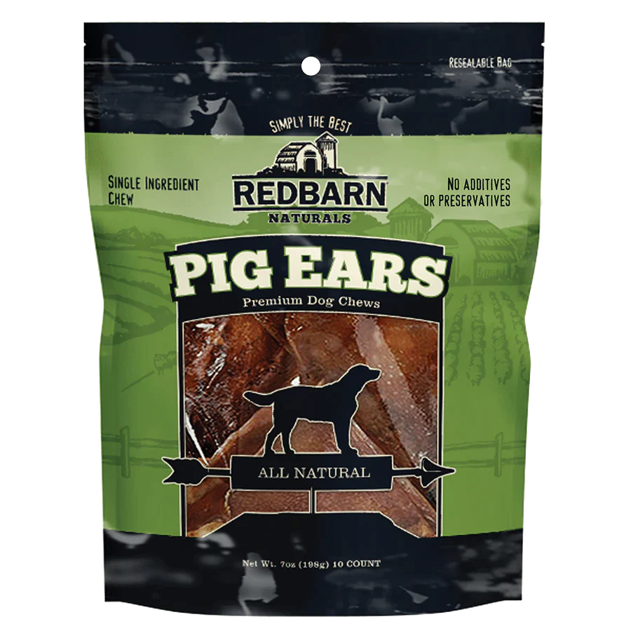Red Barn Pig Ears Natural 10pc