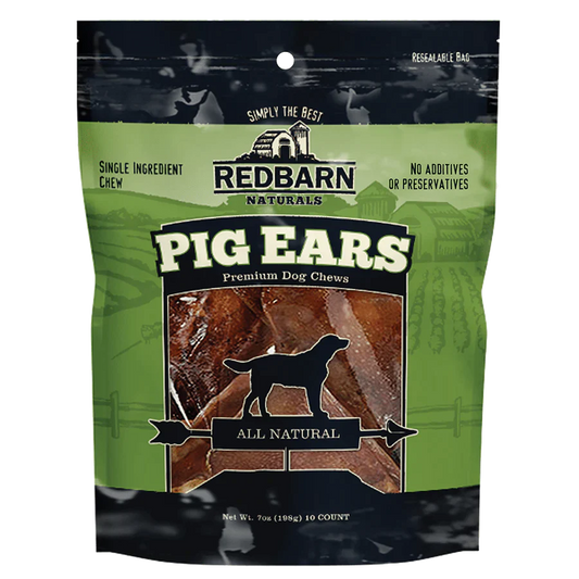 Red Barn Pig Ears Natural 10pc